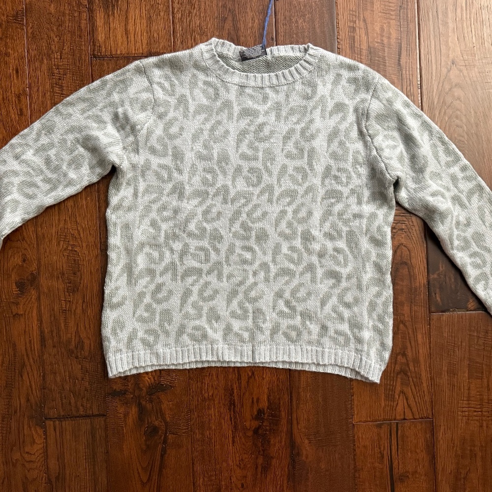 Wooden Ships Leopard Crew Sweater s/m NWT